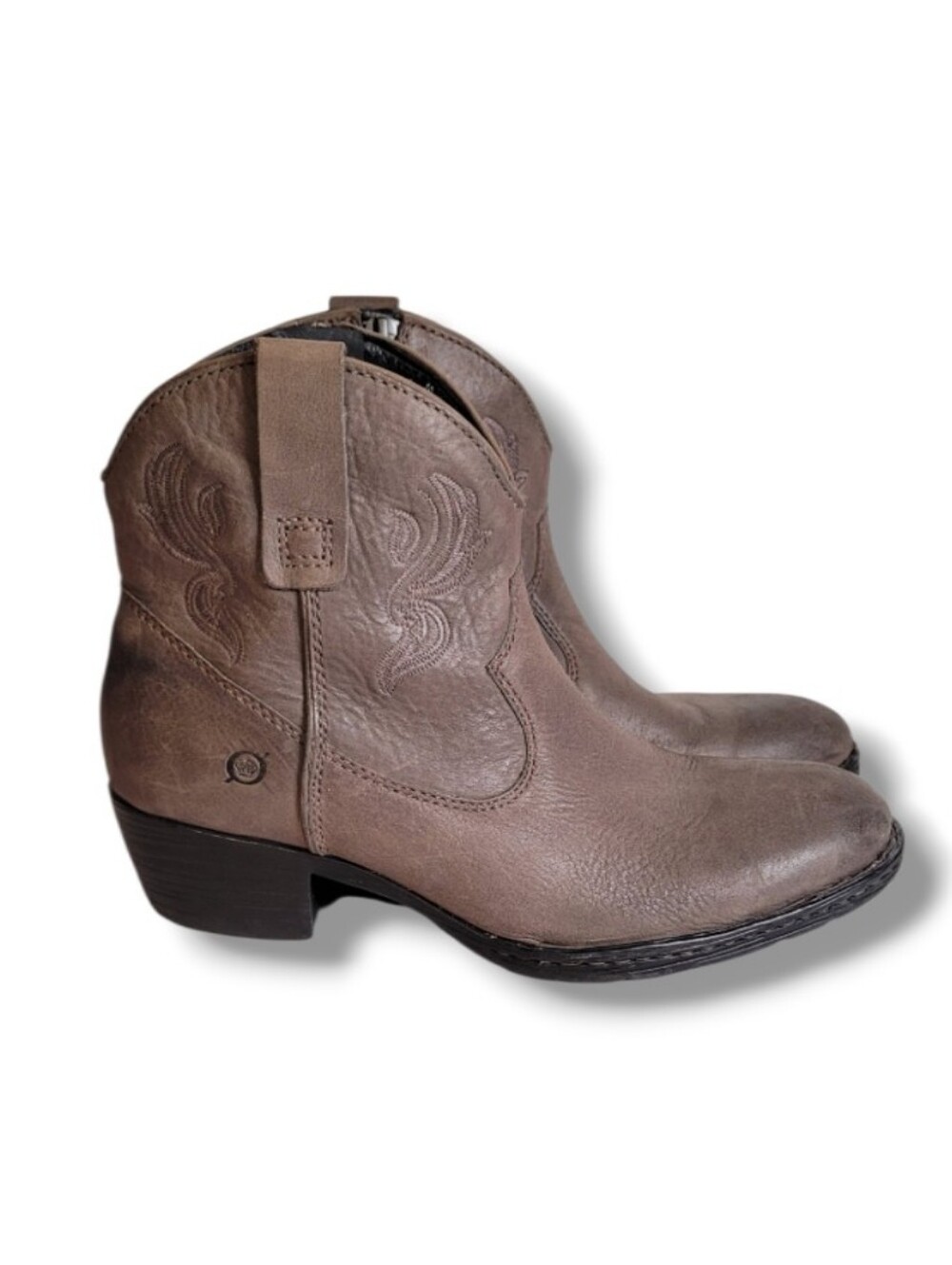 Born Riven Western Ankle Boots 10